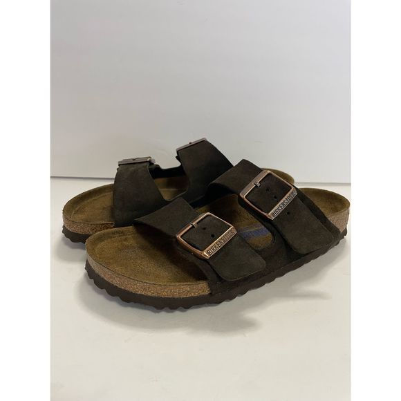Birkenstock Shoes - Birkenstock Arizona Soft Footbed Sandals mocha suede women 7
